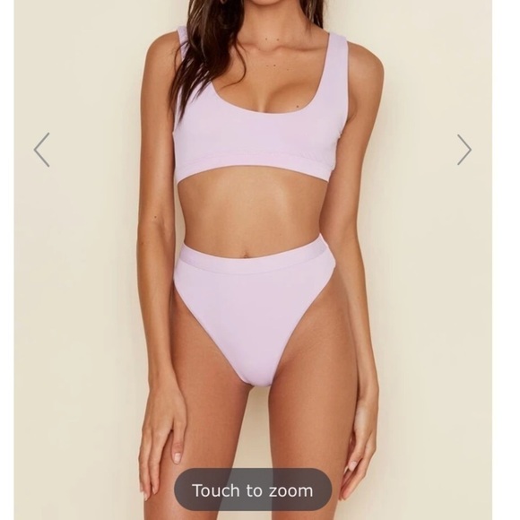 NWT Dippin’ Daisy’s hi-waist hi-leg marble bikini - Picture 7 of 9